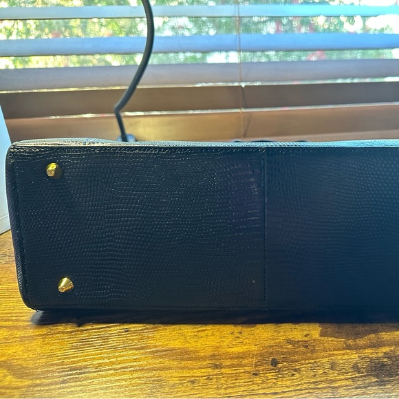 Black leather Eileen Kramer Rectangular Bag - Picture 5 of 8